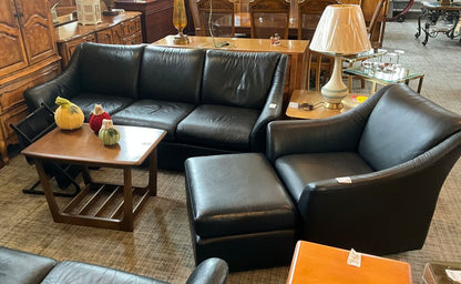 Black Leather Sofa