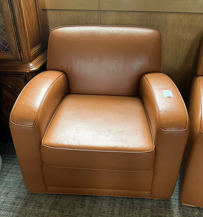Cognac Leather Arm Chair