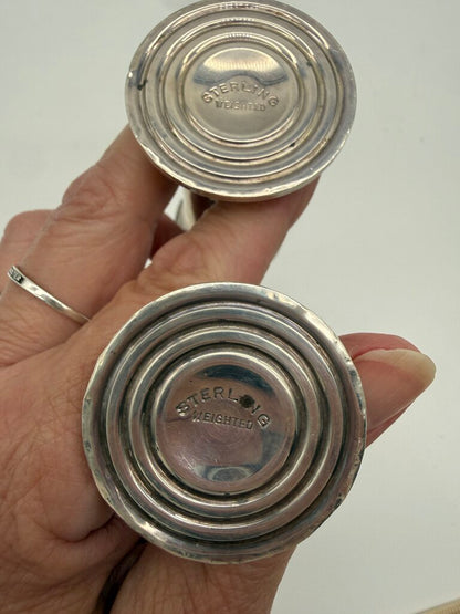 VTG Sterling Silver Salt & Pepper Shakers 68 grams /ro