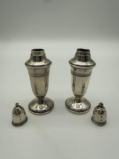VTG Sterling Silver Salt & Pepper Shakers 68 grams /ro