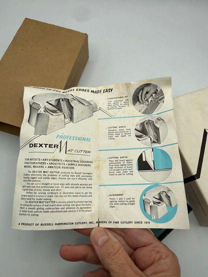 Dexter #3 Mat Cutter Russell Hariington Cutlery w/Box Instructions /ro