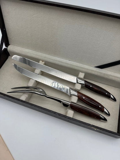 VTG Samurai Cutlery 3 pc Stainless Steel Carving Set Pioneer Products /rw