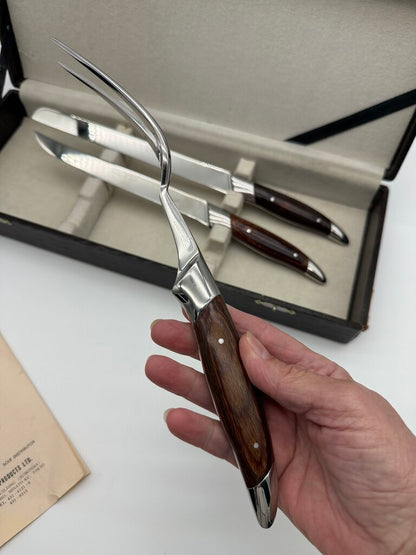 VTG Samurai Cutlery 3 pc Stainless Steel Carving Set Pioneer Products /rw