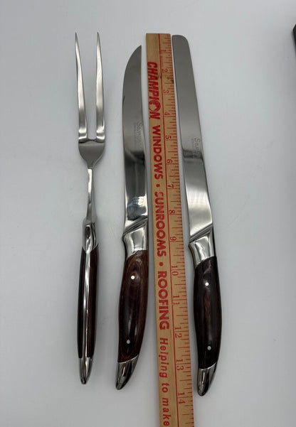VTG Samurai Cutlery 3 pc Stainless Steel Carving Set Pioneer Products /rw