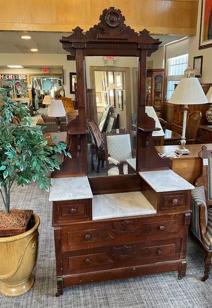 Victorian Styled Drop Well Dresser (Wood Hardware)