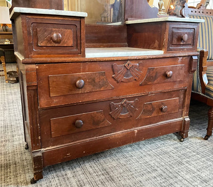 Victorian Styled Drop Well Dresser (Wood Hardware)