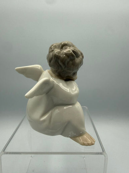 Vintage Lladro Porcelain Figurine “Thinking Angel” #4539 /ro