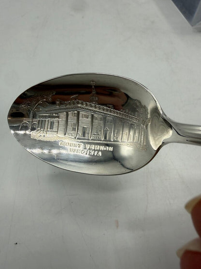 WM Rogers SP Commemorative Presidential Spoon set of 3 /ro