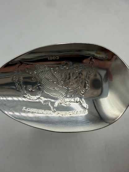WM Rogers SP Commemorative Presidential Spoon set of 3 /ro