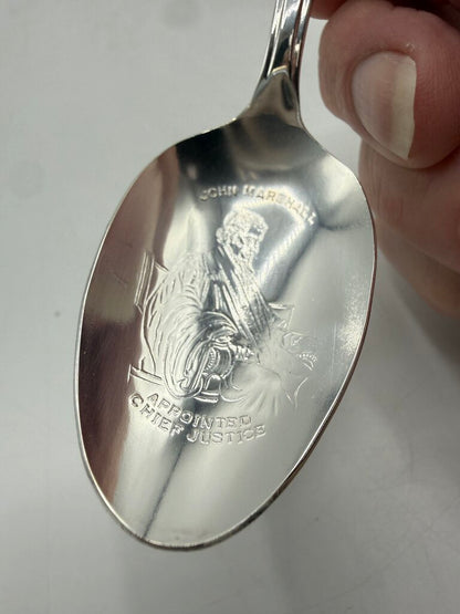 WM Rogers SP Commemorative Presidential Spoon set of 3 /ro