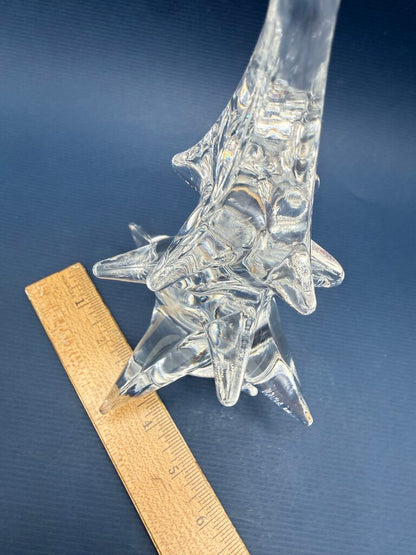 Toscany Solid Clear Crystal Christmas Tree 8” Tall /ro