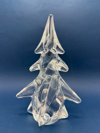 Toscany Solid Clear Crystal Christmas Tree 8” Tall /ro