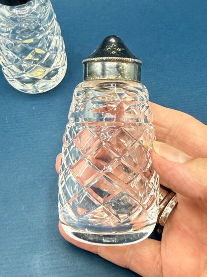 VTG Waterford Crystal Glendore Salt And Pepper Shakers Set /ro