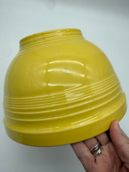 Fiesta HLC Yellow Footed 10” dia Mixing Bowl /rb