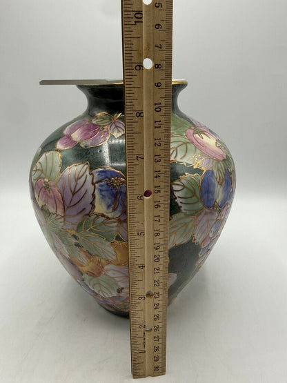 VTG Andrea by Sadek Vase Fruit & Flower 9” tall /rw