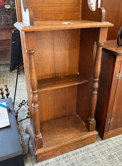 Vintage Walnut Hall Tree w/ Mirror