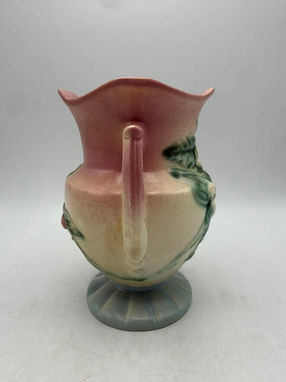 VTG Hull Pottery Art Deco Wildflowers Double Handle 6.5” Vase /ro