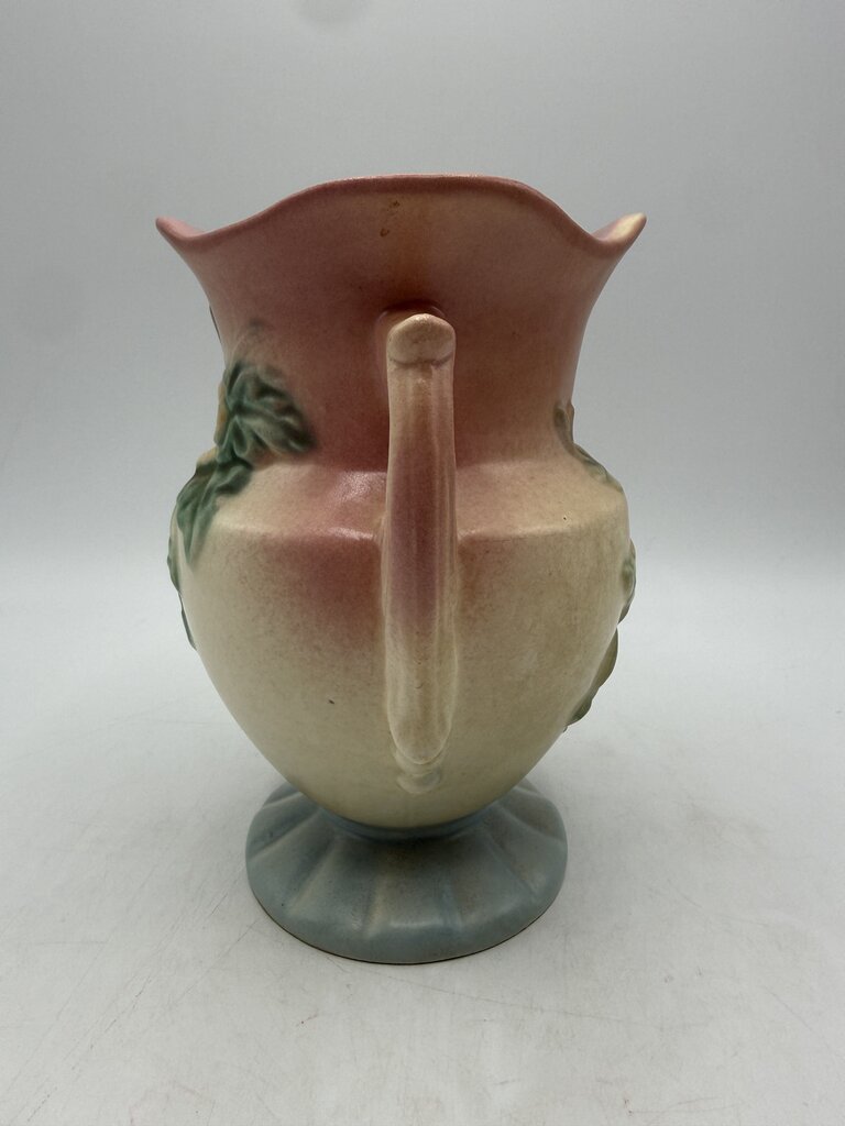 VTG Hull Pottery Art Deco Wildflowers Double Handle 6.5” Vase /ro