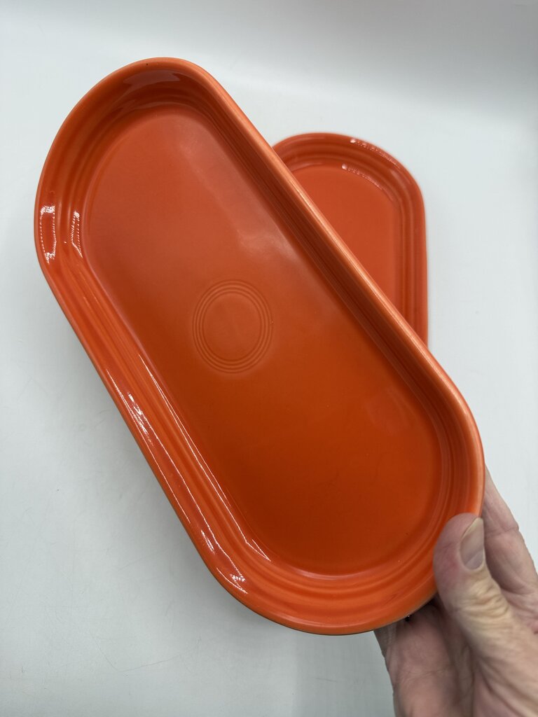 Set of 2 Fiesta Persimmon Utility Trays 12” Long /rb