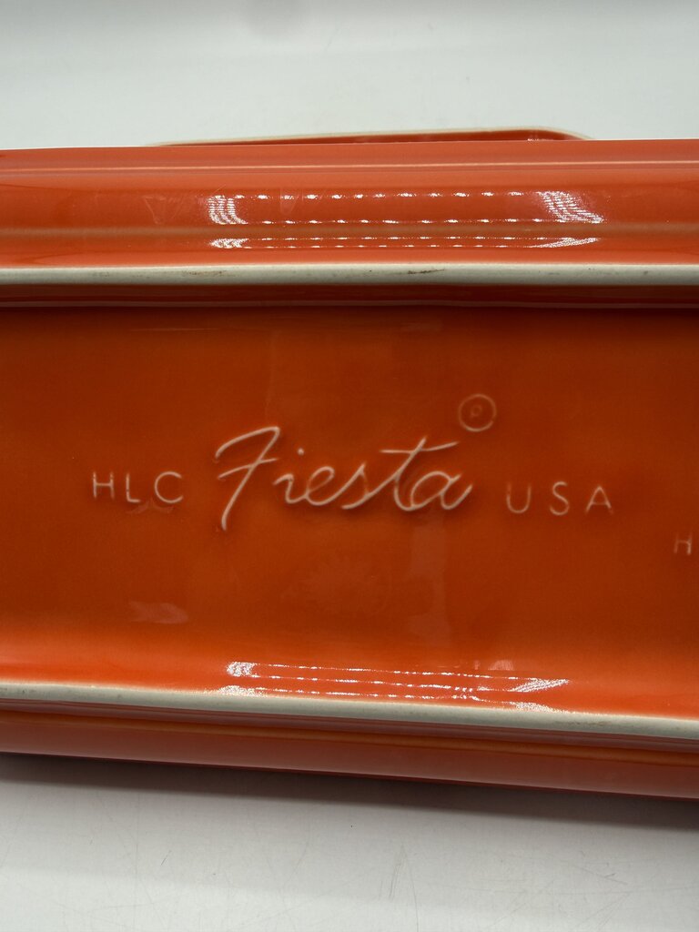 Set of 2 Fiesta Persimmon Utility Trays 12” Long /rb