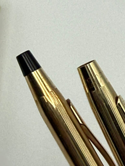 VTG set of 2 Cross 12KT Gold Filled Mechanical Pencils /ro