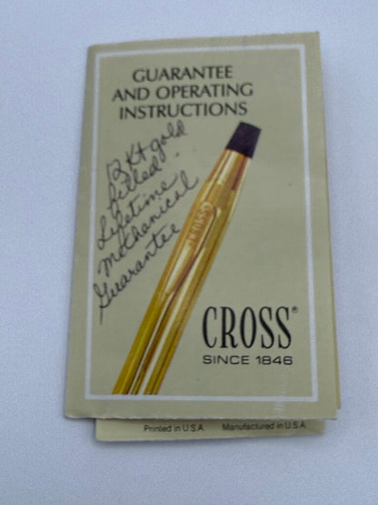 VTG set of 2 Cross 12KT Gold Filled Mechanical Pencils /ro