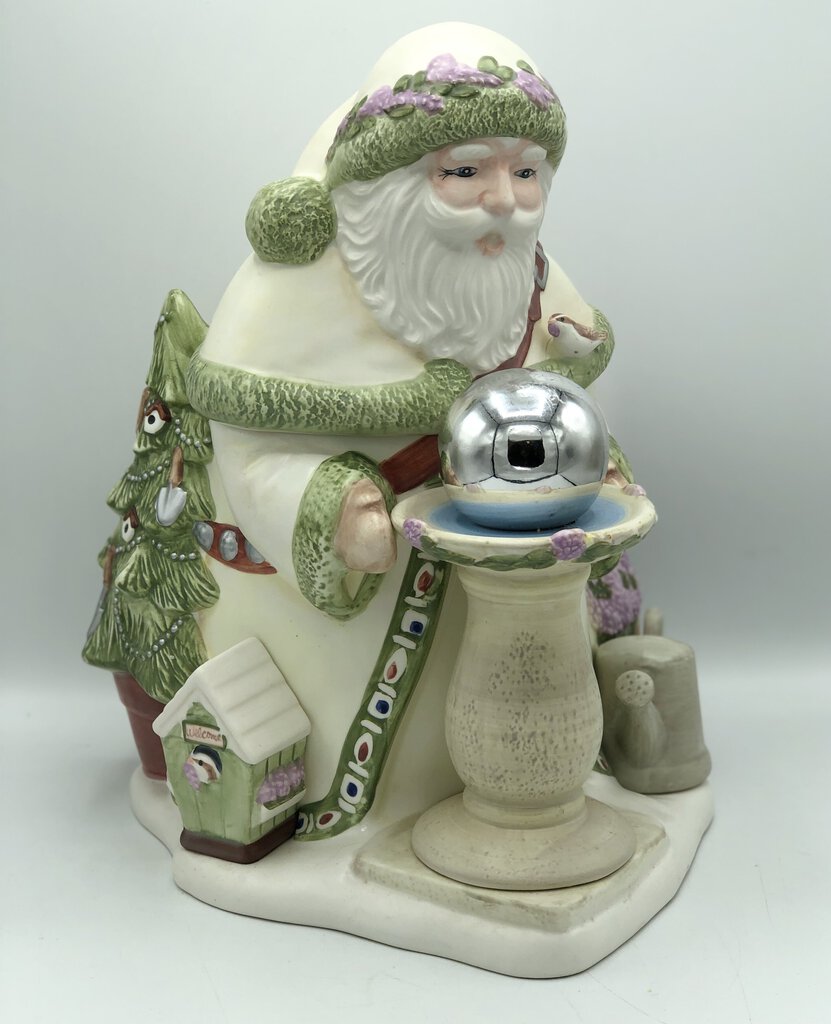 Pfaltzgraff Garden Santa Cookie Jar /b