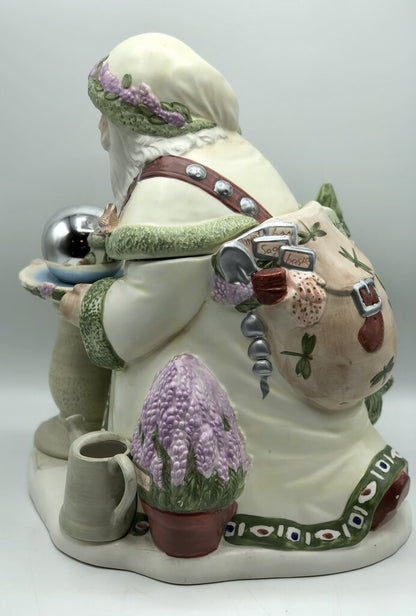 Pfaltzgraff Garden Santa Cookie Jar /b