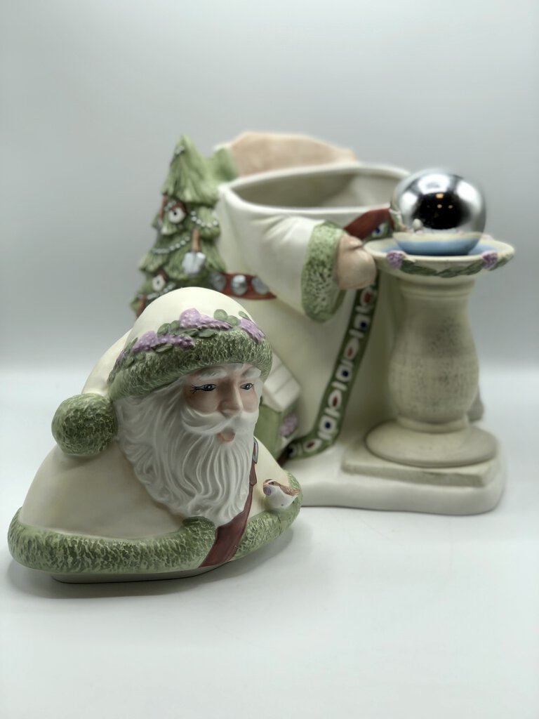 Pfaltzgraff Garden Santa Cookie Jar /b