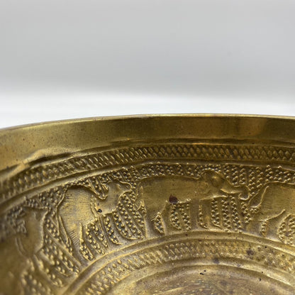 Vintage Egyptian Brass Stacking Bowls - Set of 2