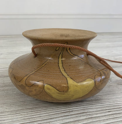 Studio Pottery Hanging Planter /h