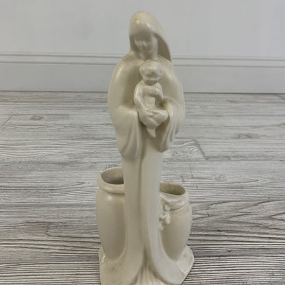 Mid-Century Haeger Ceramics Madonna and Child Planter/hg