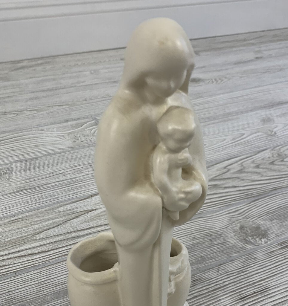 Mid-Century Haeger Ceramics Madonna and Child Planter/hg