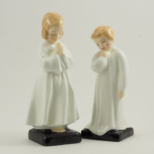 Royal Doulton Pair Figurines “Bedtime & Darling” HN1978 HN1985 /b