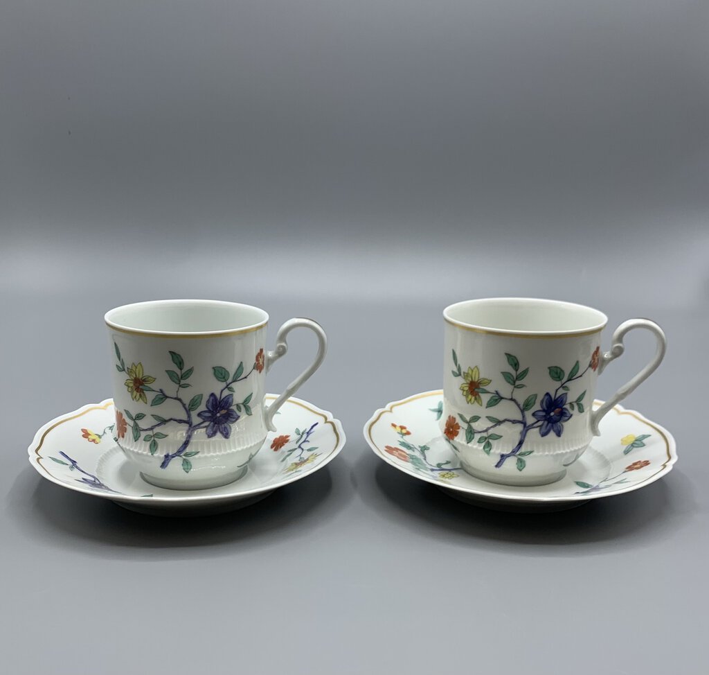 Vintage Haviland Limoges ”Shalimar” Cup and Saucer Set/2 /hg