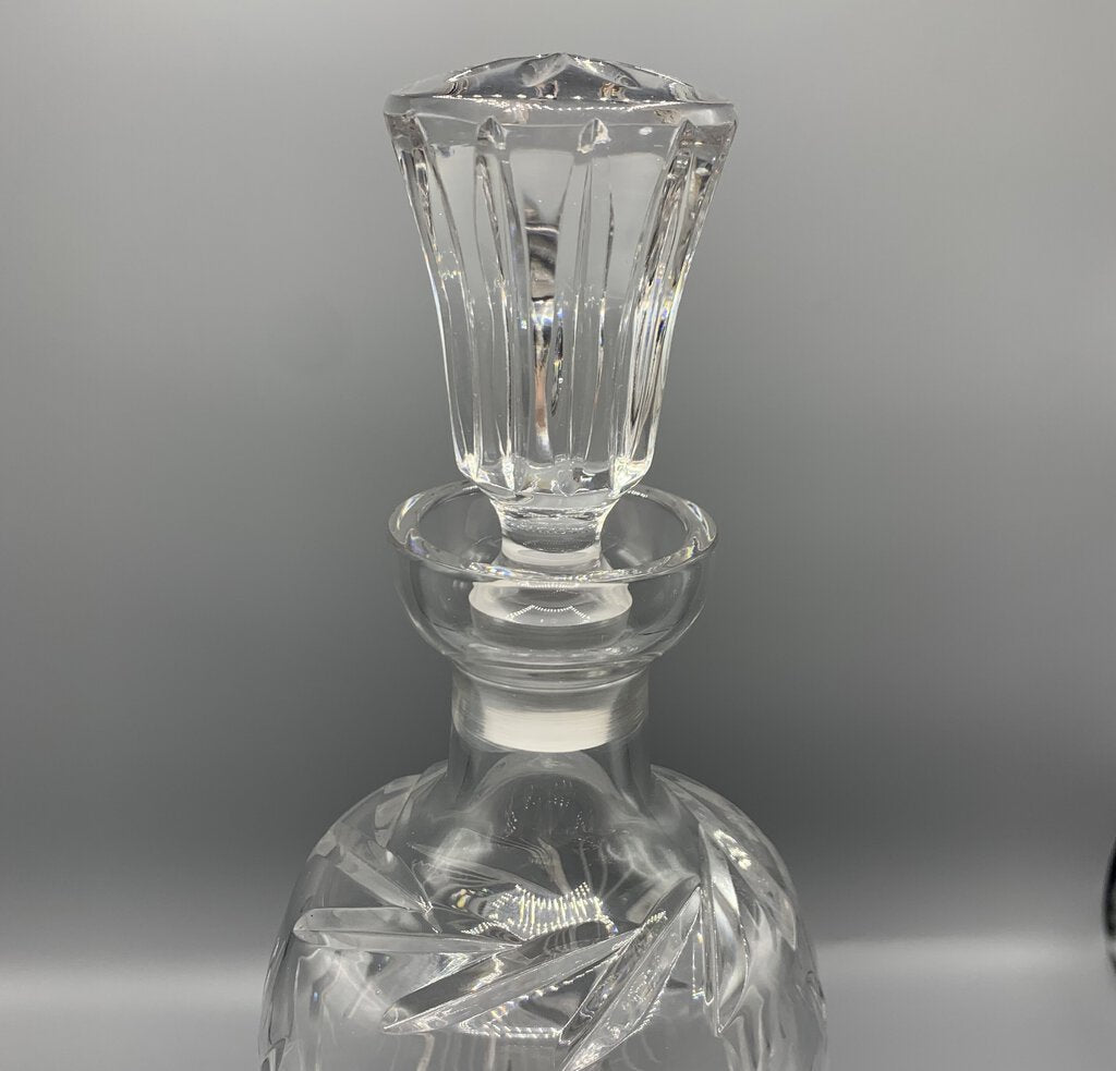 Mid-Century Brilliant Cut Glass Decanter /hg