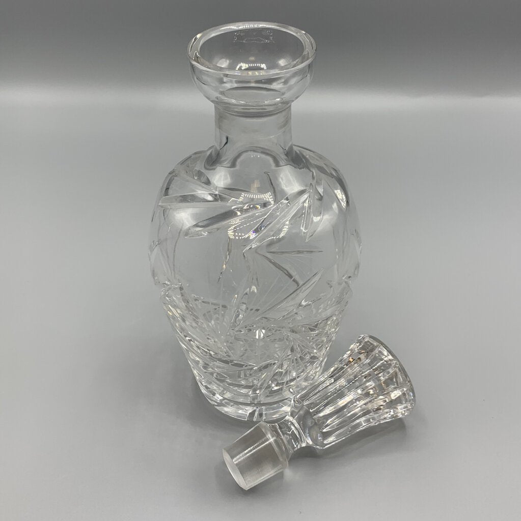 Mid-Century Brilliant Cut Glass Decanter /hg