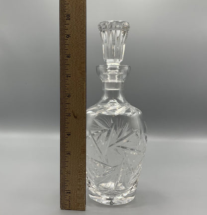 Mid-Century Brilliant Cut Glass Decanter /hg