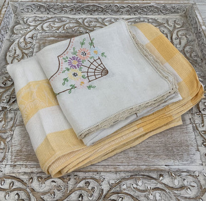 Vintage Tables Linens Set/2 /hg