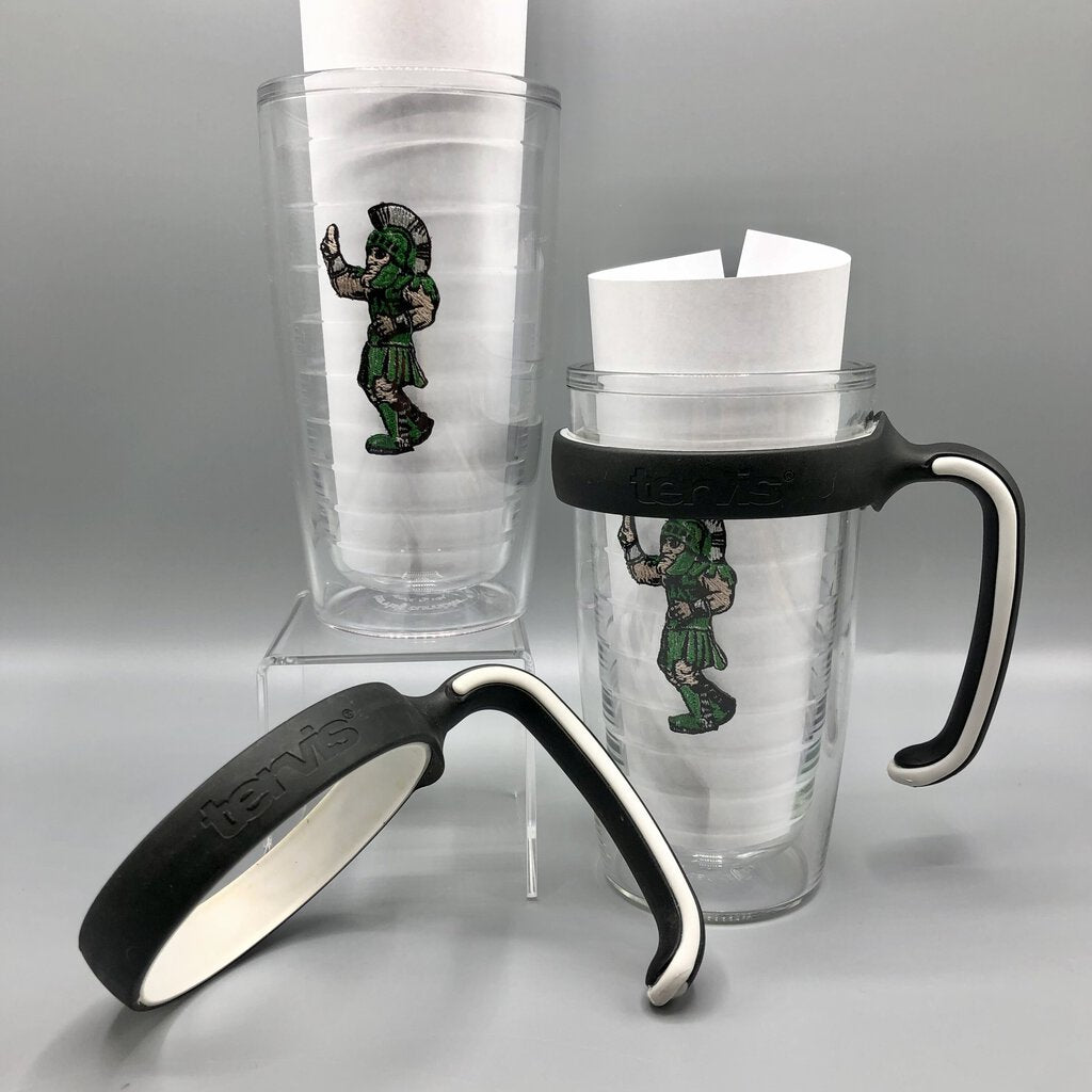 2 Tervis Tumbler w/Handle Michigan State University SPARTY /b