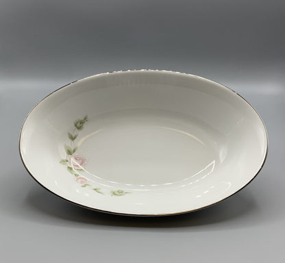 Mid-Century Style House “Tudor Rose” Oval Serving Bowl /hg