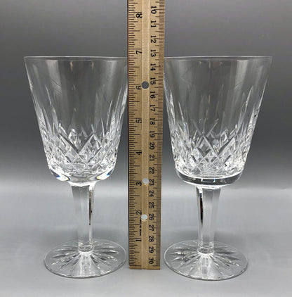 Set of 2 Waterford Lismore Crystal Wine Glasses /b