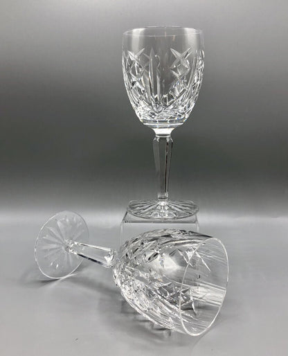 Waterford Crystal “Glengarriff” 7” Water/ Wine Goblet Set of 2 /b