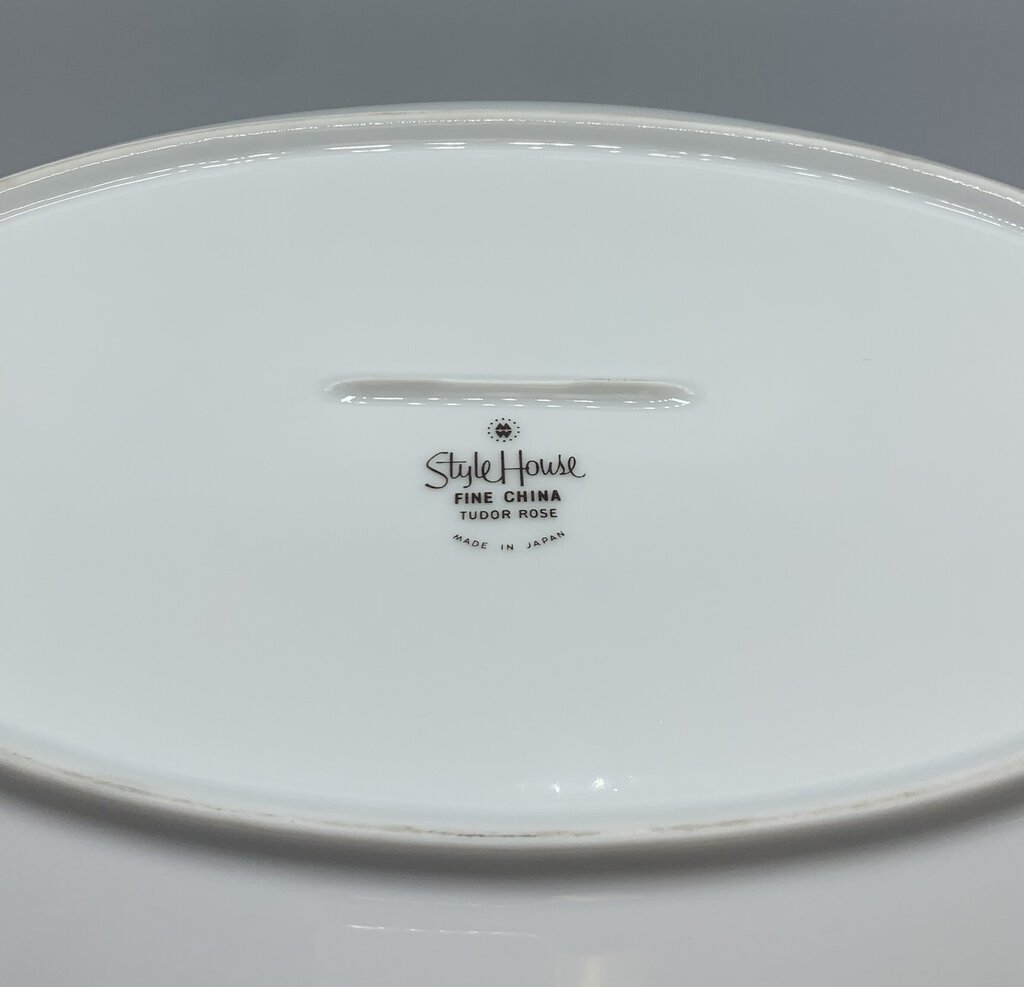 Mid-Century Style House “Tudor Rose” Oval Serving Platter /hg