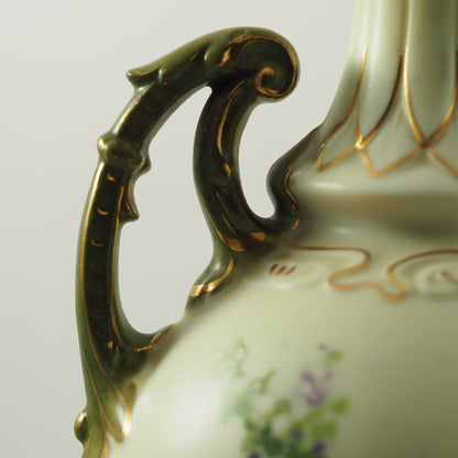 13 inch Two-Handled Royal Teplitz Art Nouveau Vase Made in Austria /g