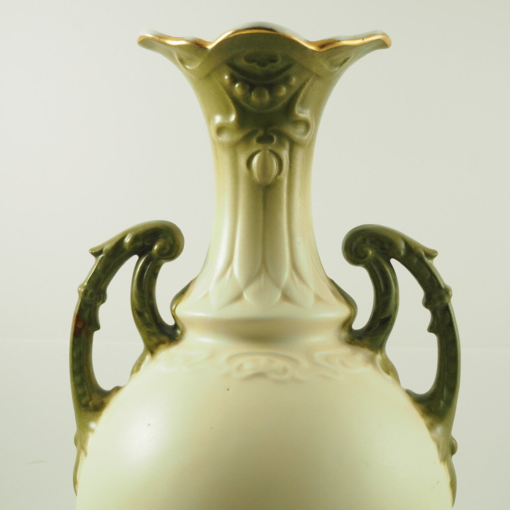 13 inch Two-Handled Royal Teplitz Art Nouveau Vase Made in Austria /g