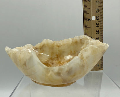 Natural Raw Edge Crystallized Flourite Bowl /b