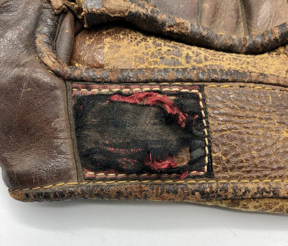 1940s Rawlings G600 Leather Baseball Glove Lefty Left Hand Floating Heel Martin Marion Mister Shortstop /b