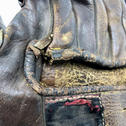 1940s Rawlings G600 Leather Baseball Glove Lefty Left Hand Floating Heel Martin Marion Mister Shortstop /b