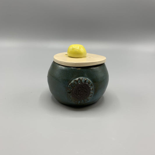 Japanese Pottery Trinket Bowl with Lid /hg